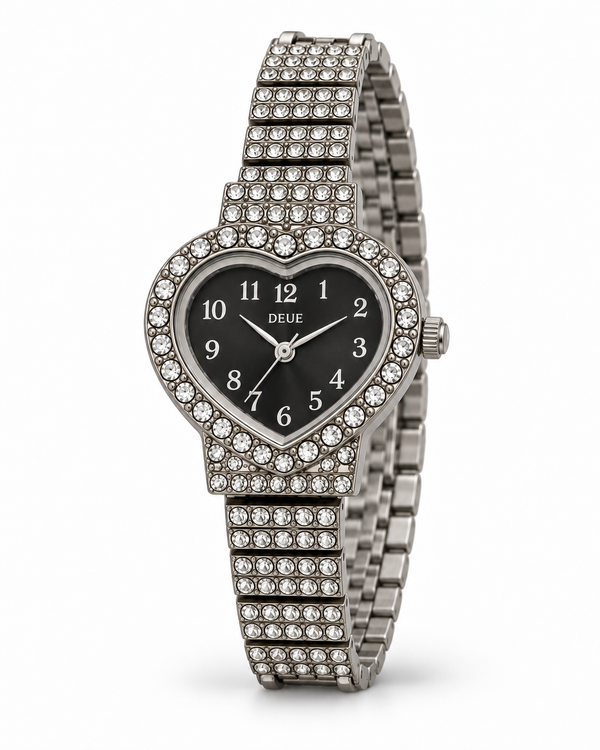 Reloj CORAZON negro mujer