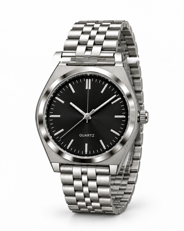 Reloj QUARTZ negro hombre